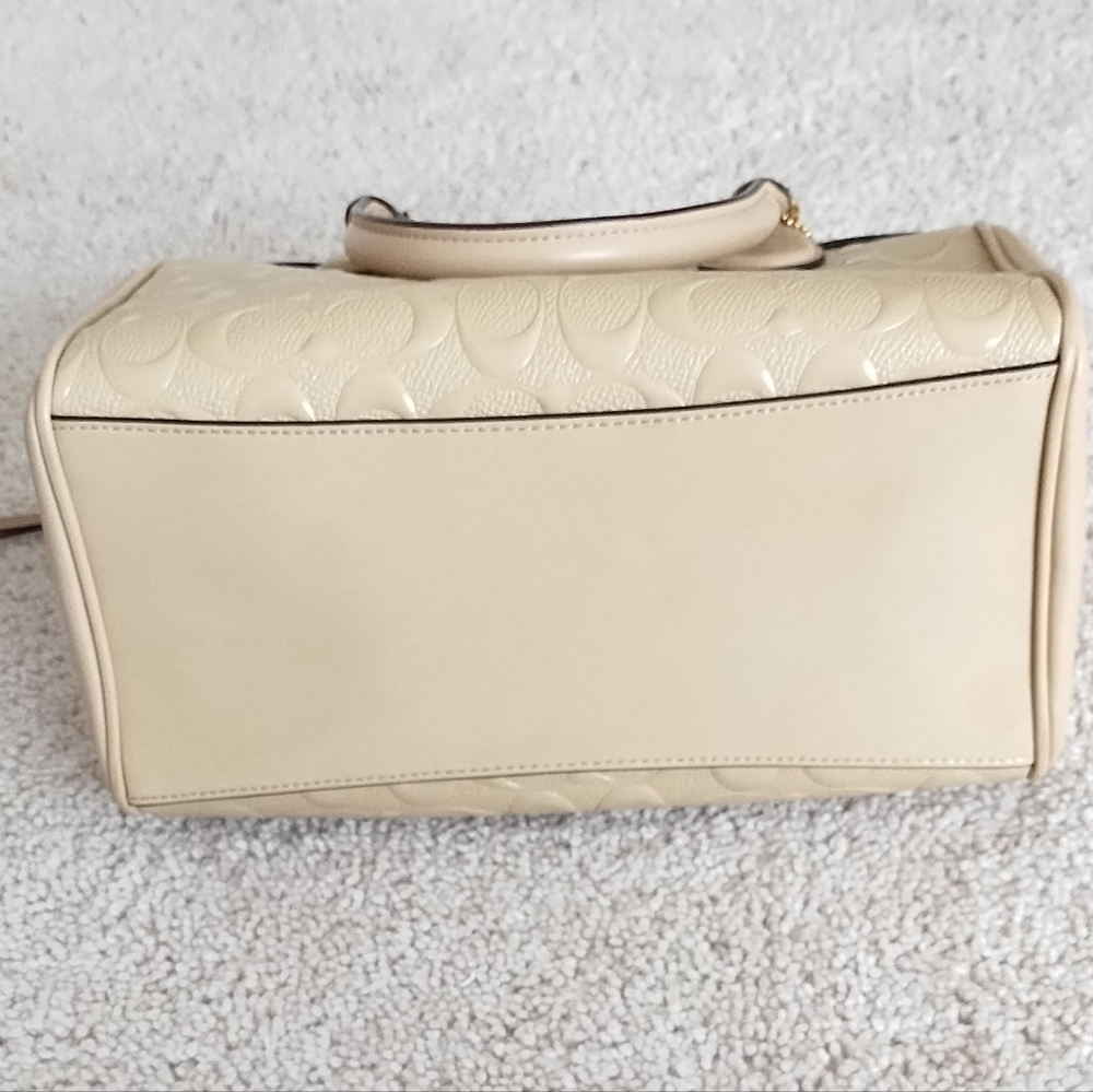 Coach Mini Bennett Solid & Embossed Leather Satch… - image 5